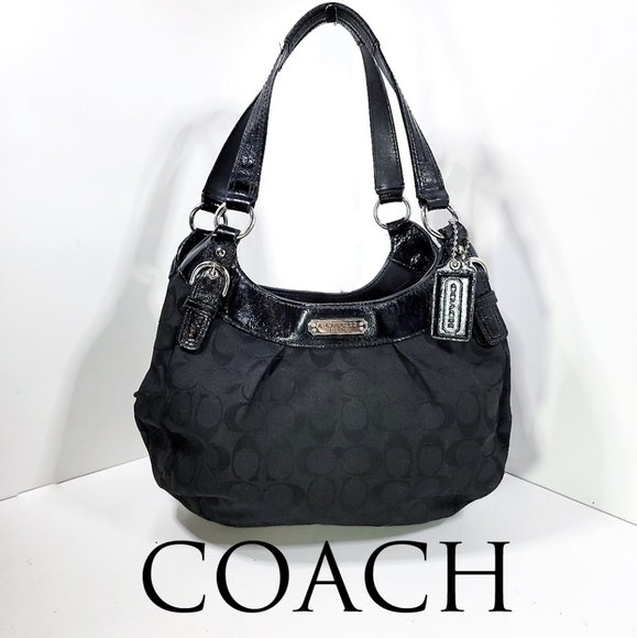 Coach Bags Coach Black Jacquard Signature Shoulder Bag Poshmark